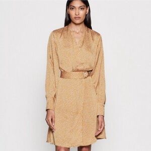 NEW Equipment Fanetta Belted Floral Print Wrap Dress - Size 2